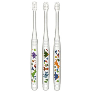 Dinosaurs Set of 3 Toothbrushes for  0-3 Year Old