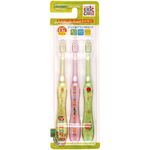 The Very Hungry Caterpillar Set of 3 Toothbrushes for  0-3 Year Old