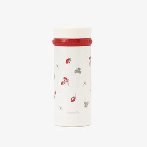 Strawberry Print Stainless Steel Water Bottle 200ml
