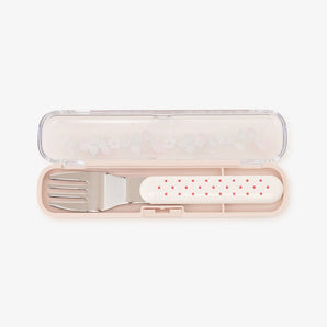 Strawberry Print Fork with Carry Case